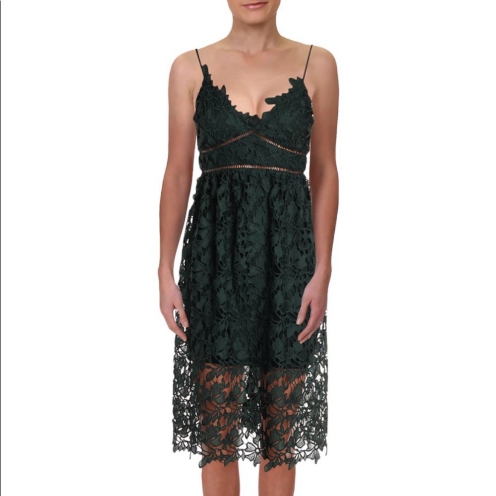Bardot Sonya Lace Dress | Forest
